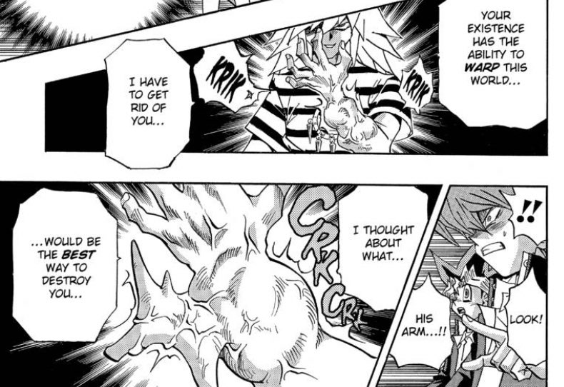 I’ll give Takahashi credit and say that it took him way longer then I thought to incorporate Duel Monsters back into the story.