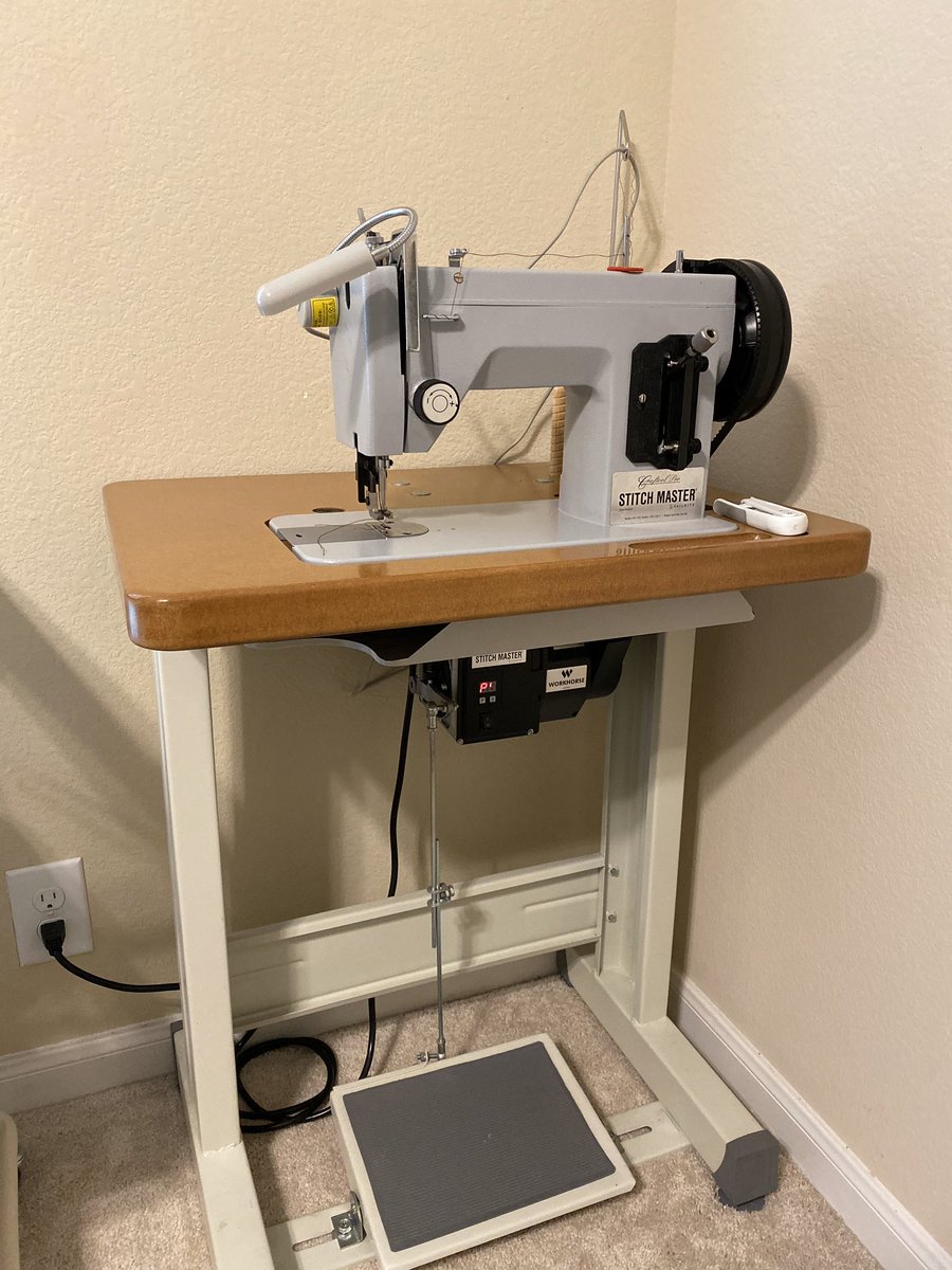 that1hattguy's tweet photo. FOR SALE 

Craftool Pro Stitch Master by Sailrite, 7 months old. Uses 69 &amp; 92 thread with 18–20 needles. Awesome light duty machine we’ve just out grown it and need to upgrade.  Asking $1000 Dm for info https://t.co/5FVp9r9cln