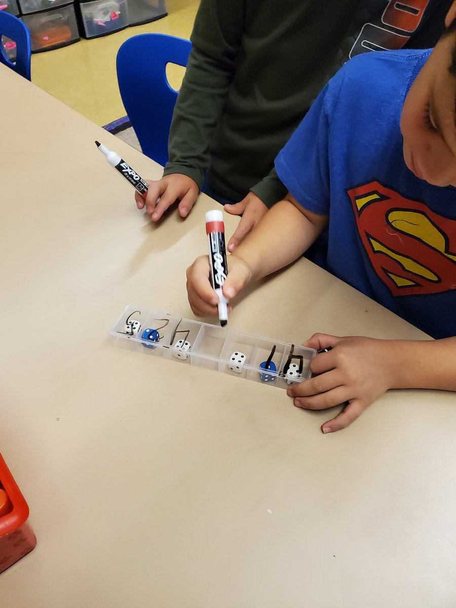 mrslawrence2nd's tweet photo. So much fun using shakers and dice to compare numbers today.  The students loved it and I loved hearing all that math talk.  Thanks @KappelEmily @arrowoodbucs @XeniaSchools #2ndgrade #makingmathfun #myohioclassroom https://t.co/M0fmjCFTvE