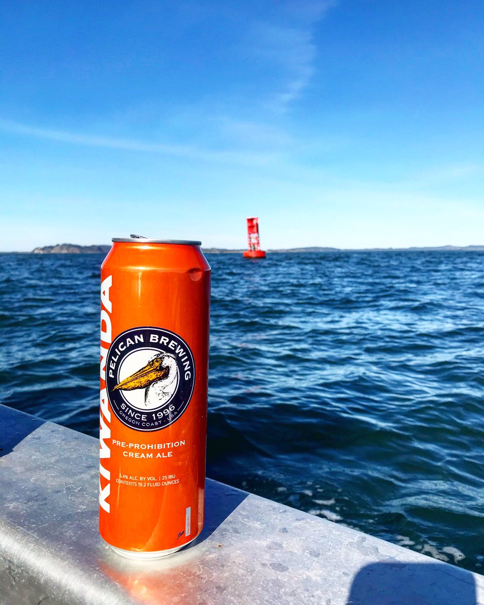 liquidlibation2's tweet photo. Pelican Brewing kiwanda cream ale was the perfect refreshment on the boat. Round mouth feel, floraly and tropical balanced out with malty sweetness and dryness on the finish. #liquidlibations #pelicanbrewing #beer #beerontheboat #columbiariver #pacificocean #astoria #oregoncoast https://t.co/5qqoPKMkco