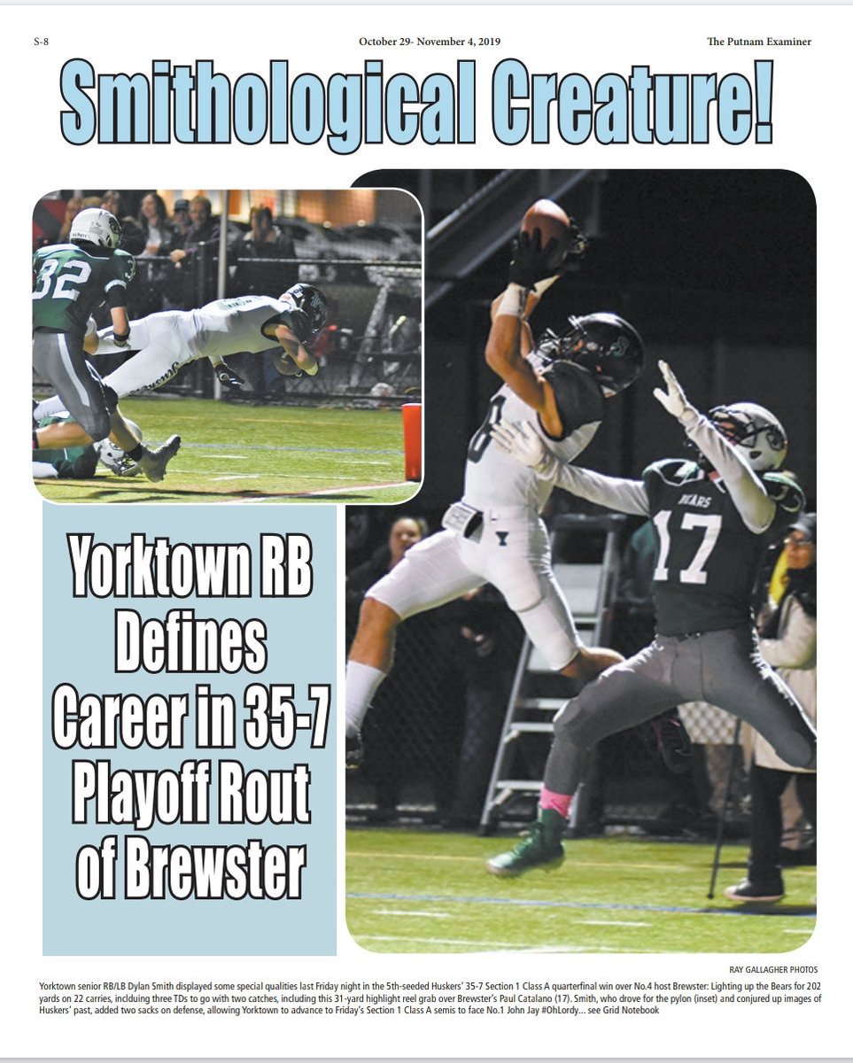Had to explain the headline to #Lafamilia so this #Mythological play on words might not work for some but we're on newsstands now to explain <a href="/ExaminerMedia/">Examiner Media</a> <a href="/Yorktown_Sports/">Yorktown Sports</a> <a href="/YCSD_Athletics/">Robert Barrett</a>