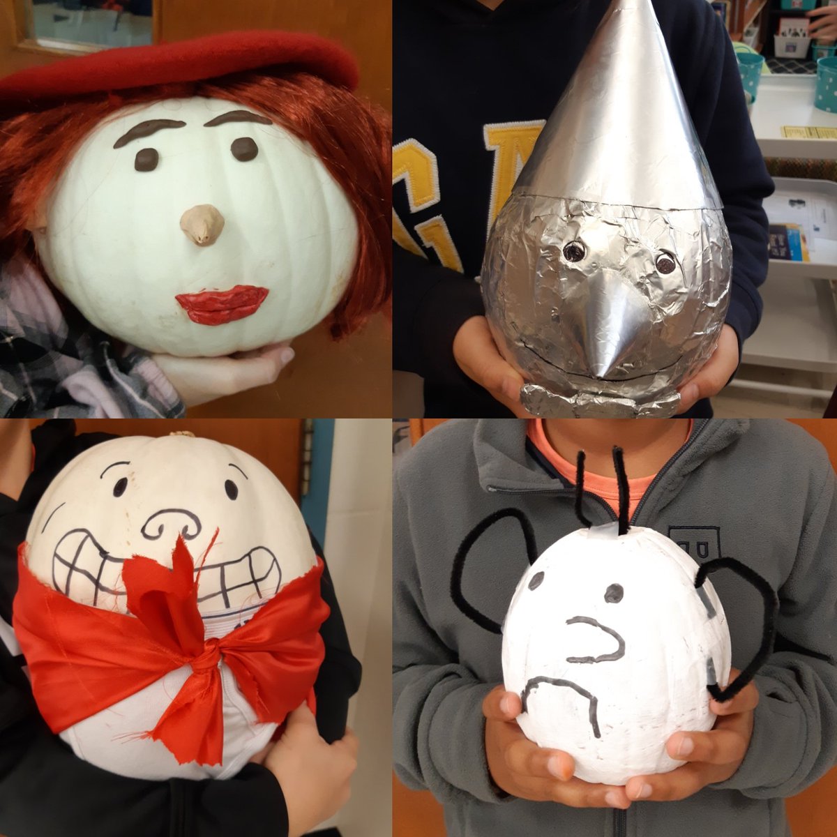 Taylorjones052's tweet photo. Today we presented our pumpkin book characters. They were so creative 🎃 @CentennialCent https://t.co/5wfIILPLR7