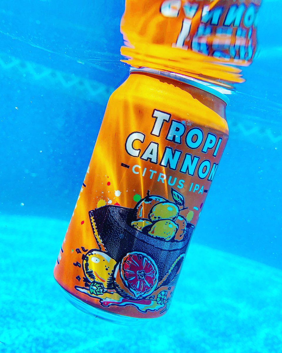 Beerbudzz's tweet photo. “Tropicannon,” by Heavy Seas Beer. This Citrus IPA comes in high with a 7.2% ABV and 45 IBU’s. Packs a big citrus-fruity punch, you get your blood oranges, lemons, mangos, grapefruit and a hint of hops. It then finishes bitter, sweet and delicious. 8.6 out of 10 #nottrash https://t.co/0aD9xx0794