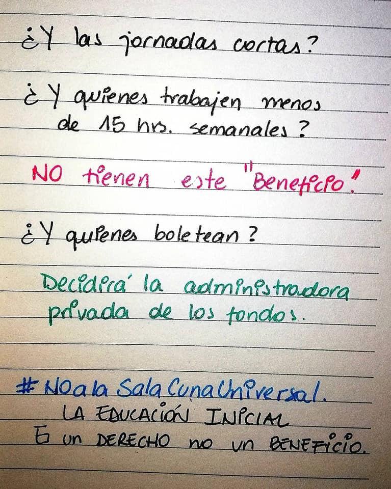 _Constaanzaaa's tweet photo. Amigos, necesito explicar sobre el proyecto de ley #SalaCunaUniversal y el porqué Educadoras de Párvulo en Chile lo rechazan. La educación inicial es el pilar fundamental para futuras generaciones, tomen peso a ello. https://t.co/mJXdqvnC9L