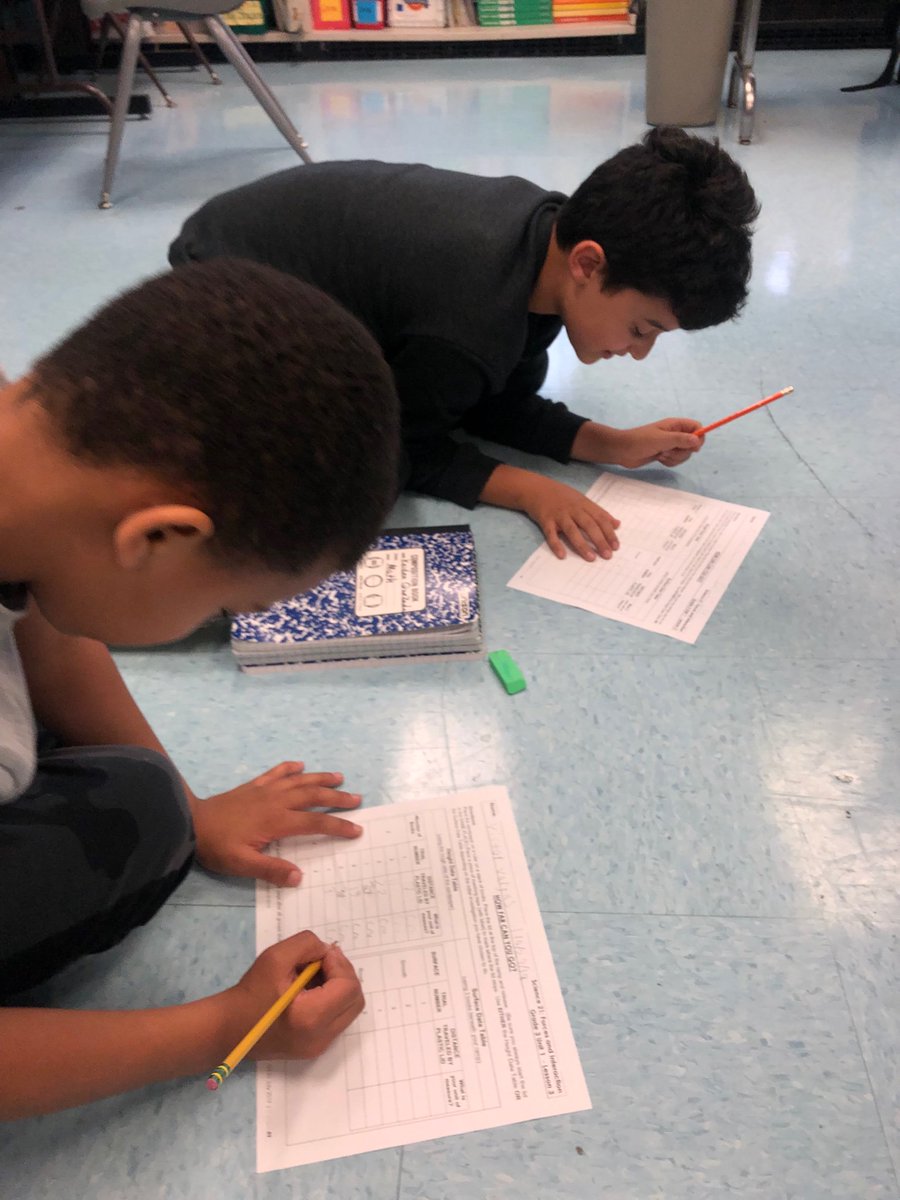 MikeDittman6's tweet photo. Third graders working together on a @Sci21 lesson about forces and friction. The students are loving the program and very engaged! https://t.co/lQ1k6nFjpi