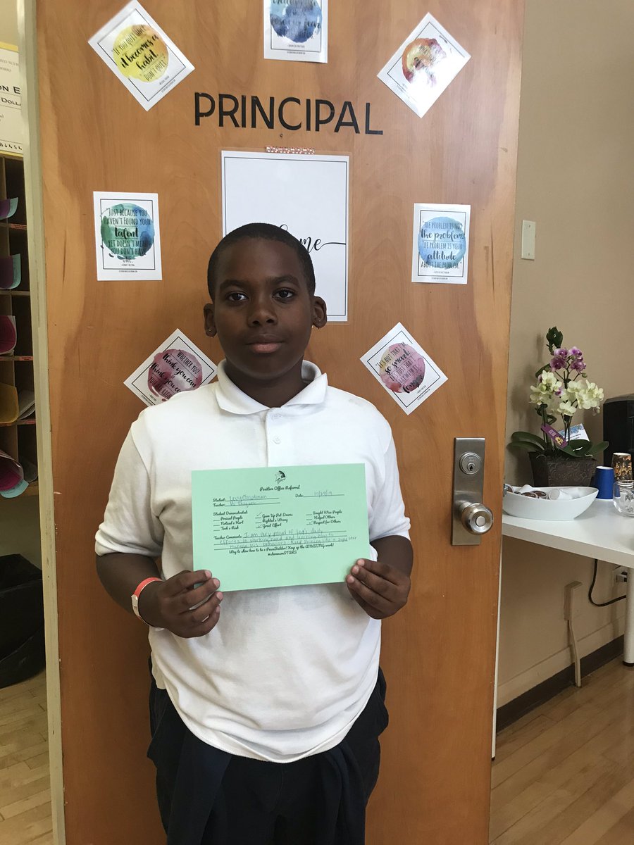 admindalton's tweet image. The look on this STARS face when we celebrated him for receiving a Positive Office Referral was priceless. #stevenson #peacebuilder