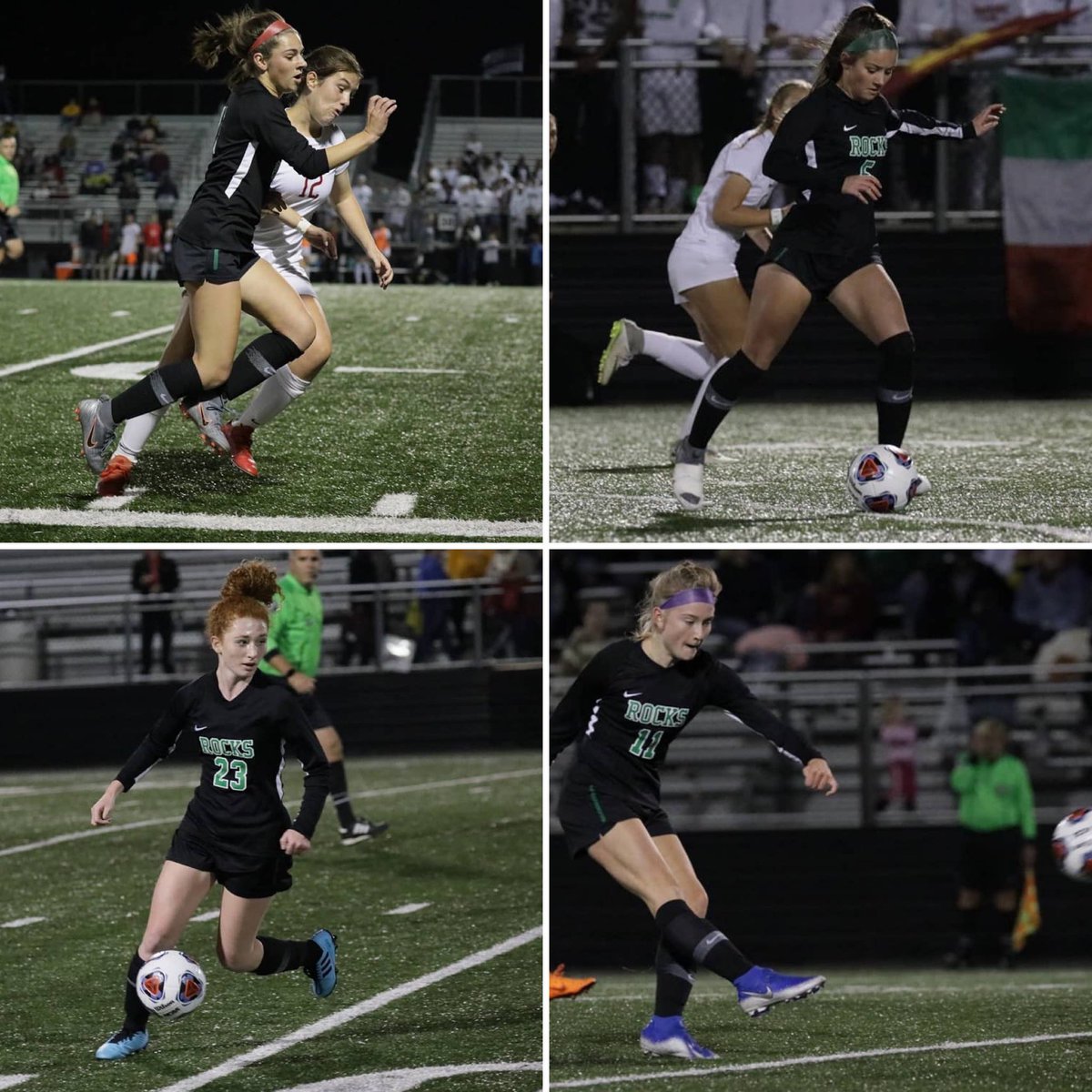 coffgirlssoccer's tweet photo. Another big WIN for our Lady Rocks! 💚 3-0 over Westerville North. Incredible TEAM effort! Moving on to the Regional Championship this Saturday. #RockPride 
.
(More pics, stats and game info to come... thanks @SportsPicsOhio for these great shots!) https://t.co/V3x5fBYNTL