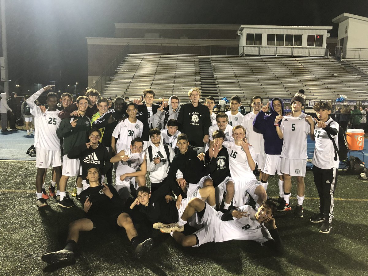 BMHS_Athletics's tweet photo. Congratulations to our boys soccer team as they earned their way onto the Div 2 playoffs tonight with a win over Wilmington 3-0!  #PRIDE
#workingforit https://t.co/Q7D0Ti08at