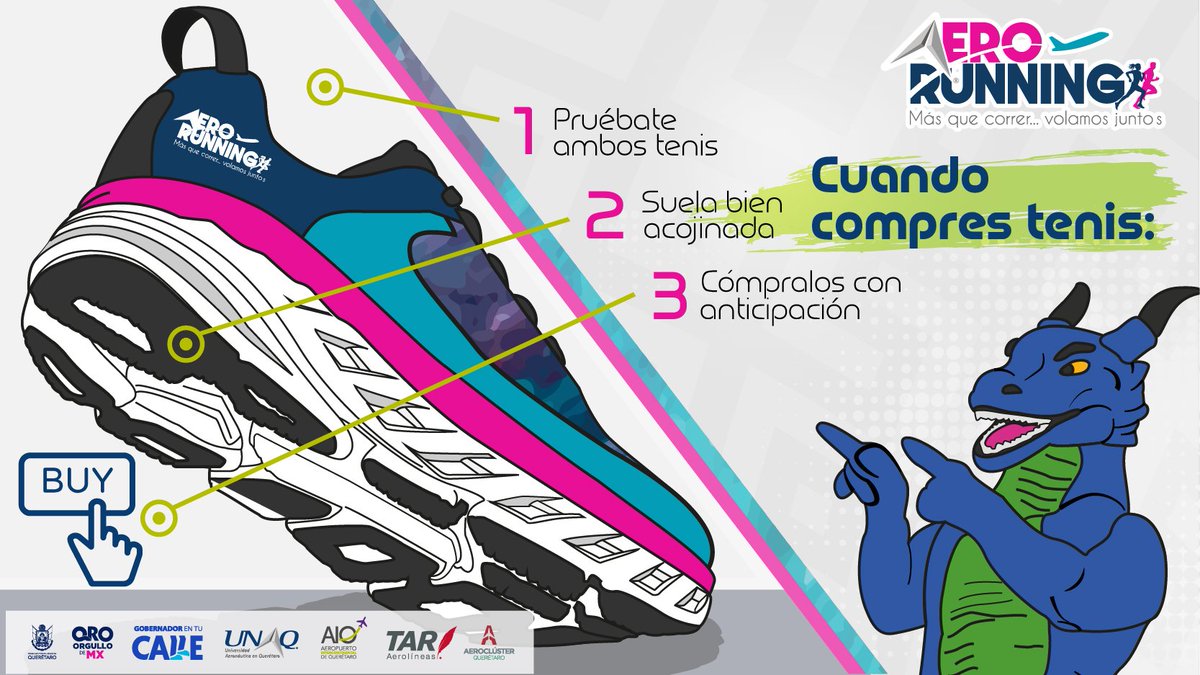 UNAQmx's tweet photo. Sigue los consejos de #QANU y llega bien preparado a la #Aerorunnig 2019, el calzado que utilices es fundamental para que disfrutes de la increíble ruta que tenemos preparada para ti este 24 de noviembre. 👣✈  

Inscríbete 👉 https://t.co/4kWpZwInqB https://t.co/9WQnp8RfgQ