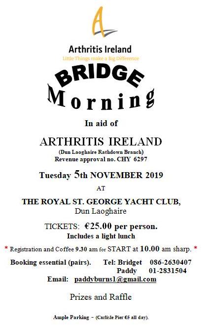 ArthritisDunLR's tweet photo. Play Bridge in Dún Laoghaire the  help locals living with arthritis! https://t.co/8caxRdmYbJ
