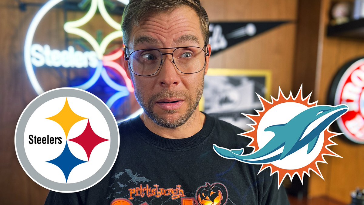 Pittsburgh_Dad's tweet photo. NEW episode: Dad reacts to Steelers vs Dolphins! https://t.co/vwILhEESr2 https://t.co/HnSvgDfZoT