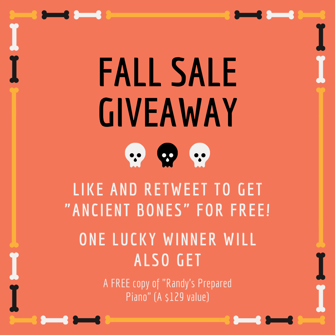 cinesamples's tweet photo. Welcome to part two of our Fall Freebies, celebrating our Cinesamples Fall Sale where all products are up to 30% off!

This week, we're giving away Ancient Bones, a sample library containing three unique, spooky instruments: A Death Whistle, a Trident Shell, and a Femur Trumpet https://t.co/5xxkdxTc1l