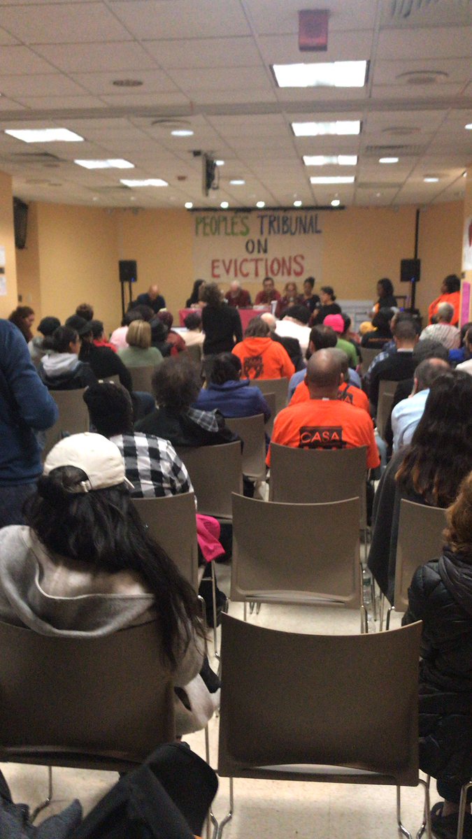 RTCNYC's tweet photo. We are still here listening to #tenantstestify because it’s important to build community by listening to our truths and to show up in solidarity when we are standing up to the #worstevictors to create an #evictionfreenyc ! https://t.co/3X2bHNuVMZ