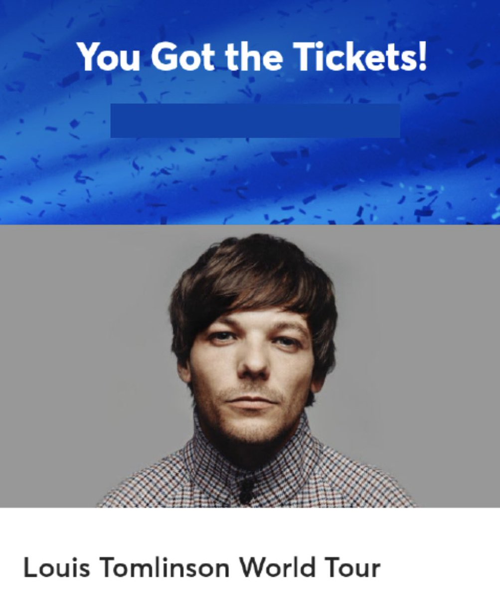 GivenAChance07's tweet photo. Today, I was surprised with tickets to go see Louis on June 13th🎫 I find it cool that I’m seeing him in Pittsburgh where I saw him the first time 4.5 years ago💙

@Louis_Tomlinson #LTWorldTour #LouisTomlinsonWorldTour #LouisTomlinson #WALLS #WeMadeIt #ProjectLOUIS https://t.co/2DHFnCc6rP