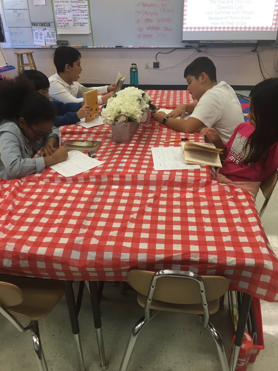 MrsByrnes5th's tweet photo. Welcome to Cafe 202! Students devoured so many wonderful books and can’t wait to start book clubs! #booktasting #NMUKnight @NMBerkley_NJ https://t.co/vQJaQxT0Ze