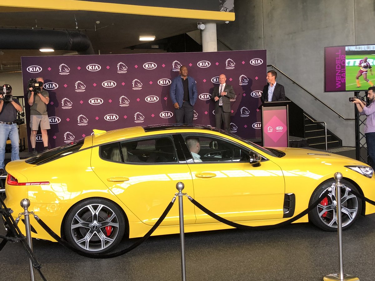The <a href="/brisbanebroncos/">Brisbane Broncos</a> marking their new sponsorship deal with KIA in style
