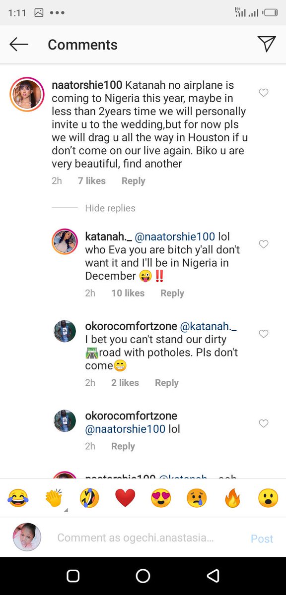 SportyStacey7's tweet photo. I swear Ike is the real pepper he's really catching cruise on shippers tonight 🤣🤣 😂 The night wasnt really fun until d katana lady started trending😀😂 i went to her page &amp; found these crazy lots in her comment section even Ike🤣🤣 #Ikeonyema #Ikemba #IkePepper🌶🌶🌶 #BBNaija https://t.co/tGm1BeltYm