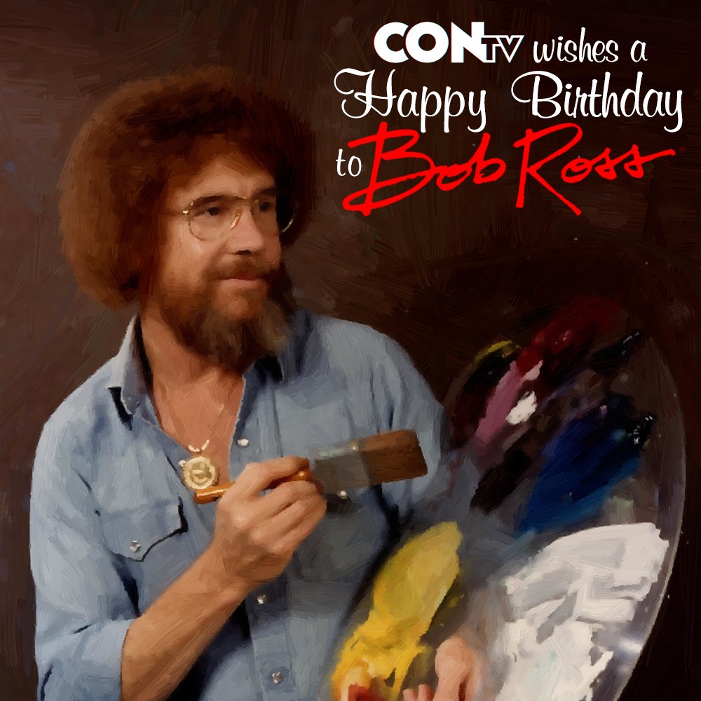 Happy little birthday to our favorite artist, Bob Ross!    