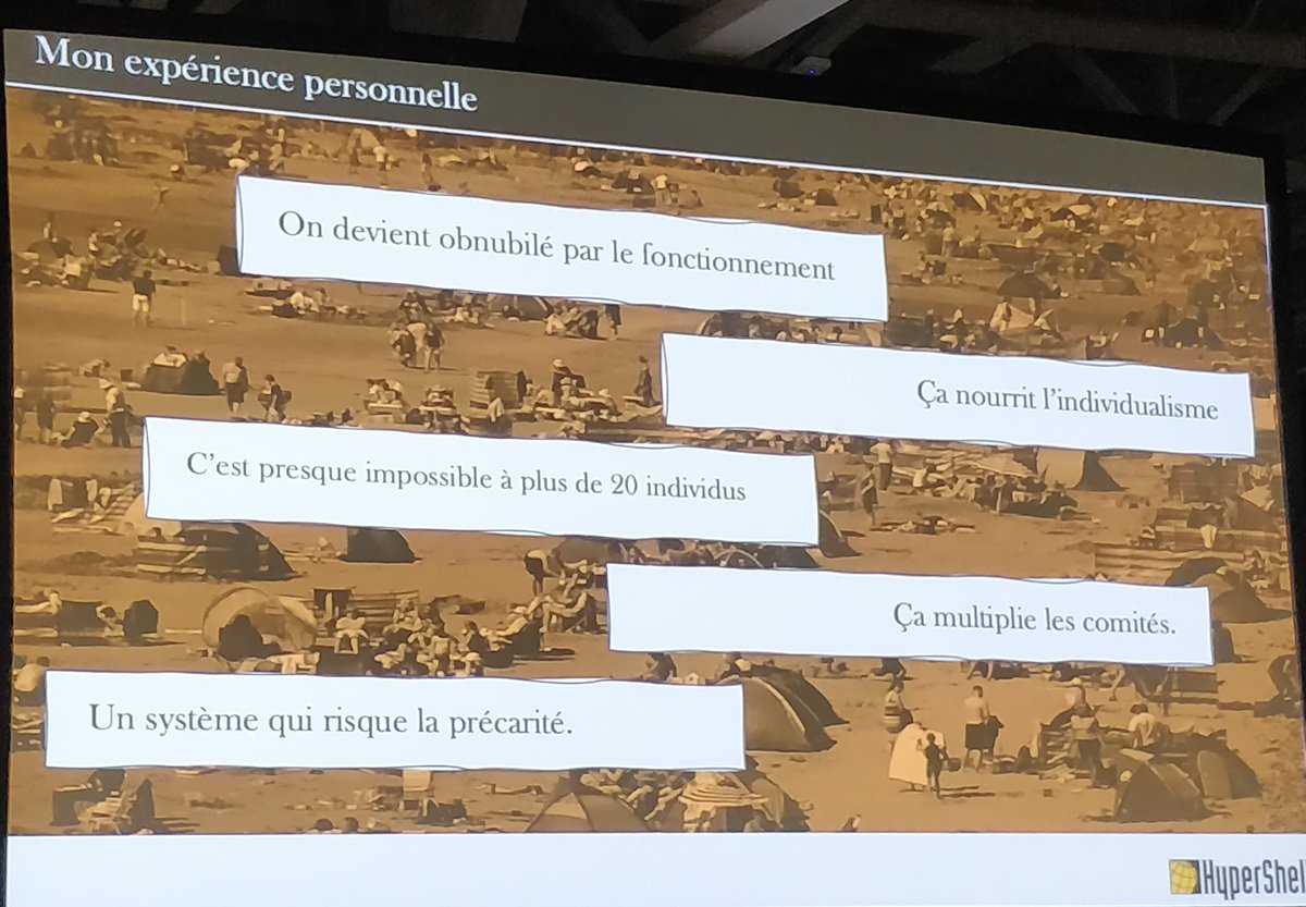 Maxime_Guyaux's tweet photo. #atqc19 'Le bon et le moins bon de l'auto organisation', très intéressant RetEx de Mathieu Boisvert. Je vais encore avoir des choses à partager en rentrant en France sur le sujet !. Cc @ACBailleux @chrissVallez @gue_emmanuel @EyraudLaurent https://t.co/uO9Vvm1idQ