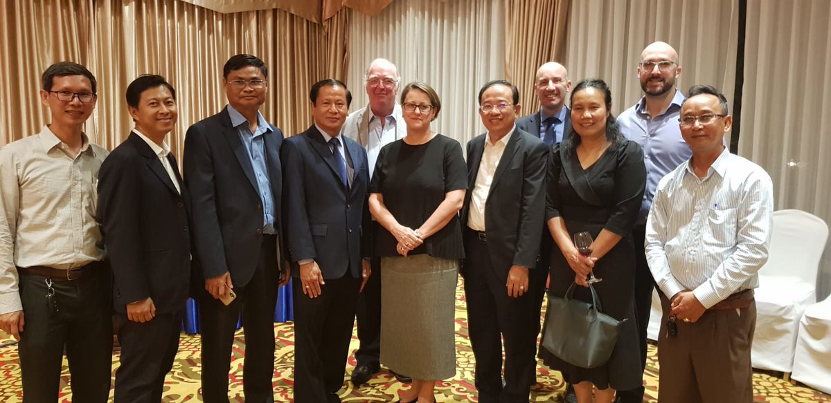 AustralianWater's tweet photo. Our Australian delegates at the Cambodian Water Conference &amp; Exhibition have been learning about the challenges &amp; opportunities of working in the Cambodian water sector &amp; the longer term support that can be provided to Cambodian private water operators. @AusEmbPP  
@ppwsakh 🇰🇭 https://t.co/MU8ZSz2fWr