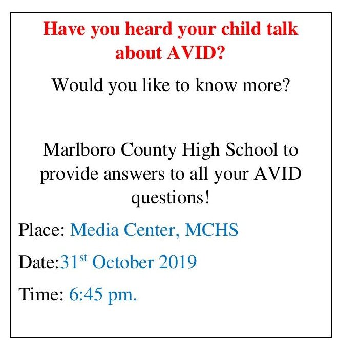 AvidMchs's tweet photo. Informational Session on AVID @high_marlboro #ThisIsAVID #mchAVID https://t.co/mO0ujPXj3v