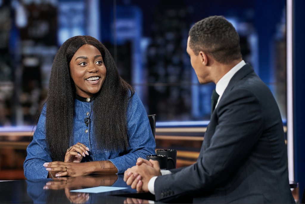 TheDailyShow's tweet photo. TONIGHT: Rapper @noname is here to talk about @NonameBooks!
📸: @seanogallagher https://t.co/bDP2sb0FzT