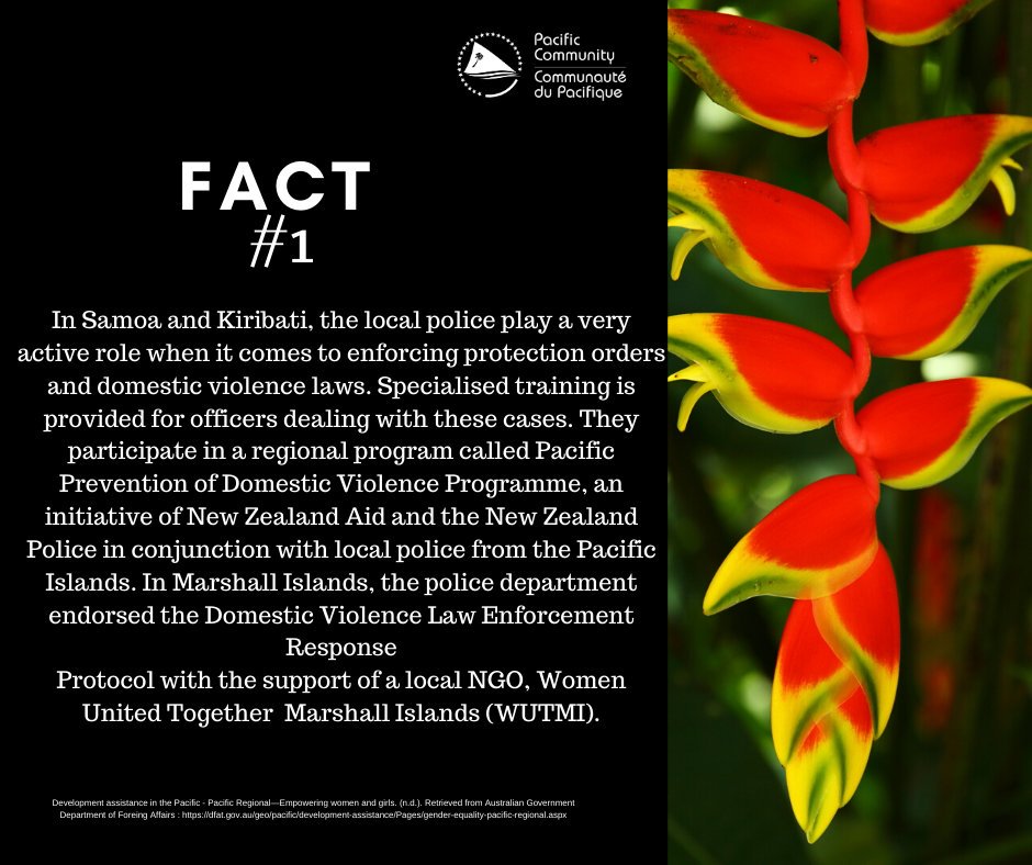 GenderPacific's tweet image. #DidYouKnow that local police play a very active role when it comes to enforcement of protection orders and domestic violence laws. 
#PGEP #SDP #genderstatistics #pacificdata #domesticviolence #ViolenceAgainstWomen