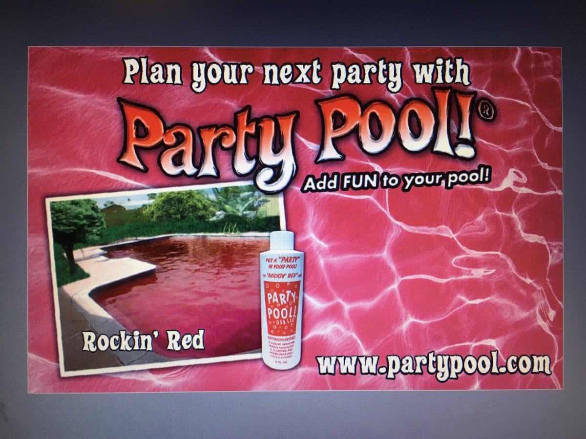 Just in time for the Halloween season... be sure to get your Rockin' Red #PartyPoolUSA be sure to visit us at partypool.com and learn how to #Coloryourpool #PartyPool, #SwimmingPoolColoring