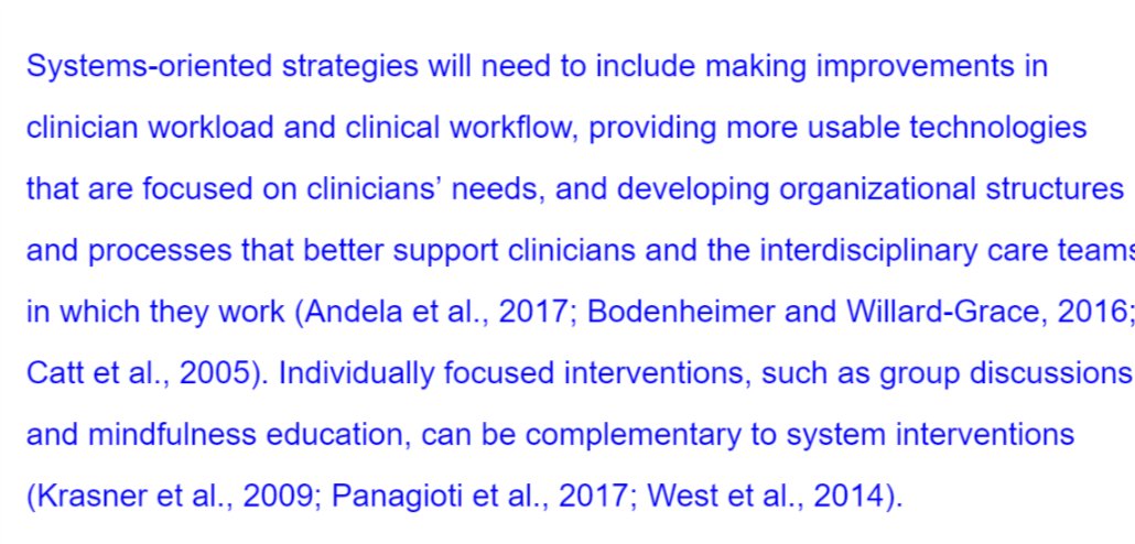 Some additional strategies from the .@theNAMedicine #NPChat #AgainstClinicianBurnout