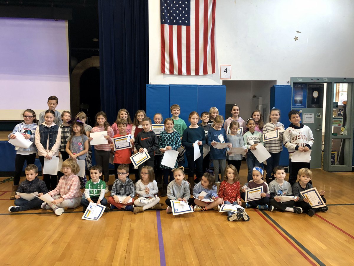 jenkins_school's tweet photo. Celebrating our “Fin”tastic Sharks as they are recognized for responsibility this month- way to go! We also introduced our “Sharks on the Move” program for students to track their laps at recess. #PBIS #Wellness @ScituateSchools https://t.co/bdHHsASUAW