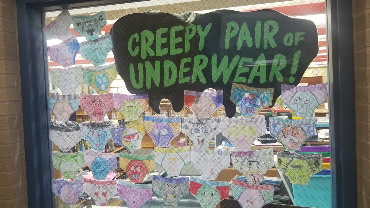 bebensee_lib's tweet photo. A2: #bobcatsread love @itspeterbrown Creepy Carrots and Creepy Underwear Here's pics from today's read Aloud. This book never gets old! #txlchat #2lead https://t.co/FUqVOqCCDG