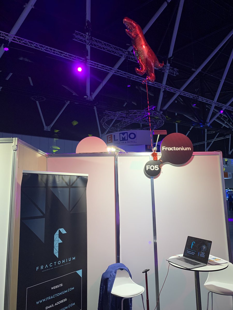 fractonium's tweet photo. For anyone at #CEBIT Sydney today or tomorrow, come along to speak with us at stand F05, meet our CEO Tim Lea and COO Bradley C Hughes. Look for Banksy the Dinosaur above our stand. Fractonium building #blockchain #openfinance #fintech #regtech #corporate #funding platform. https://t.co/ZPo6BHMXOY