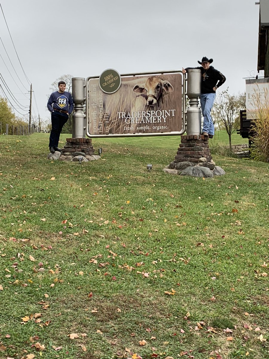 Hanging out at Trader’s Point Creamery.