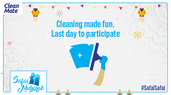 _CleanMate's tweet photo. Cleaning made fun now with #CleanMate! Share pictures of your neat and dust free home in the comments section below and win an assured prize. Also 1 lucky winner will win an entire year of cleaning supplies from CleanMate.
Exciting! Isn’t it ?  
So, hurry up.Participate now https://t.co/TueAyvytOV
