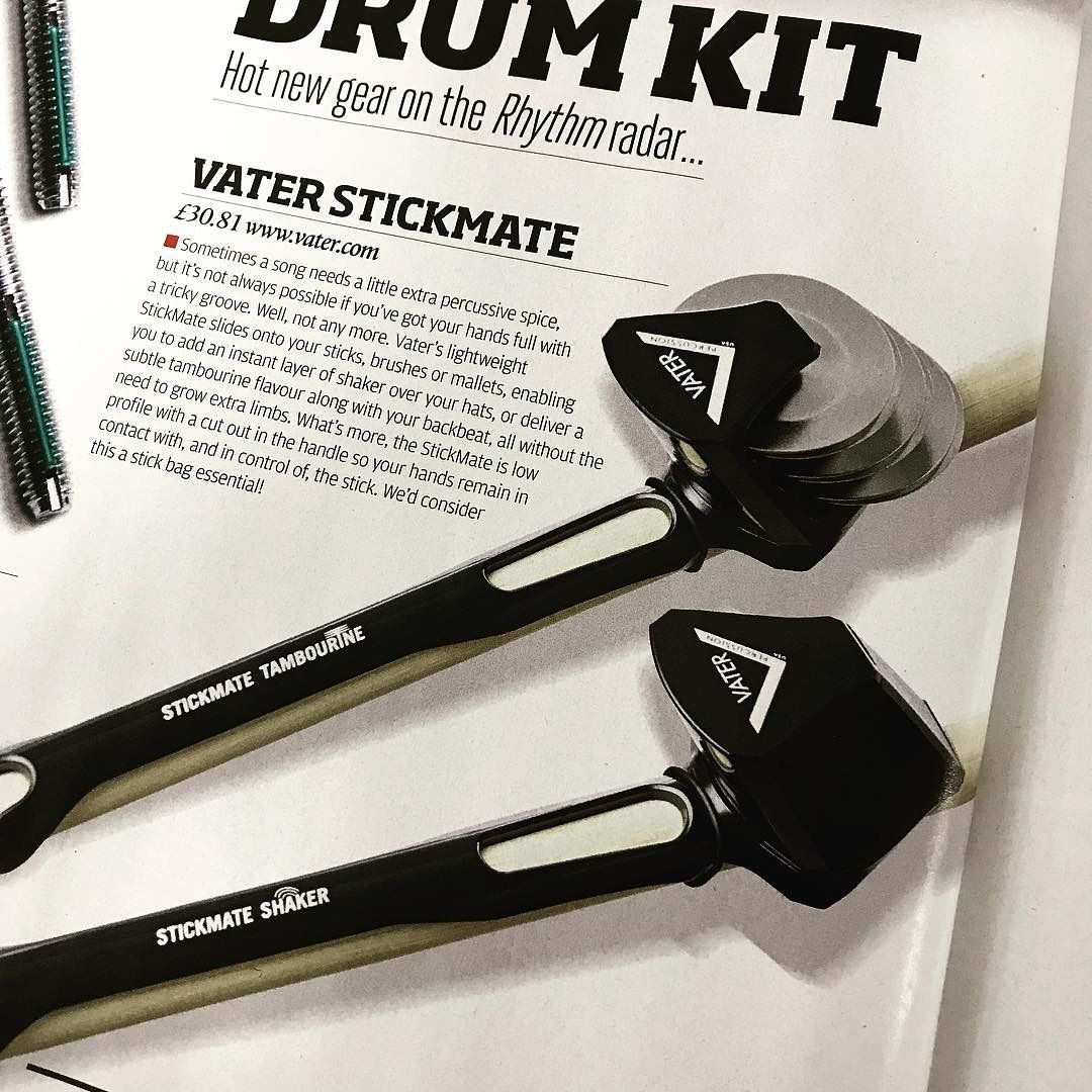 The StickMate Tambourine and Shaker models slide right on to your stick, brushes and mallets to give you added sound effects while playing. 

Product Link: vater.com/#!/product/392

#VaterSticks #switchtovater