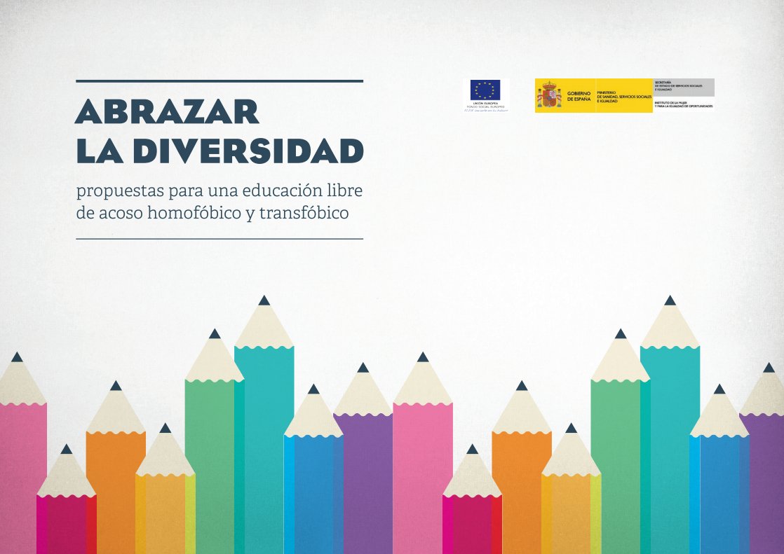 Conoce la guía "Abrazar la #diversidad. Propuestas para una educación libre de acoso homofóbico y transfóbico" de <a href="/sanidadgob/">Ministerio de Sanidad</a> <a href="/educaciongob/">Ministerio de Educación, FP y Deportes</a> Consulta:conceptos, buenas prácticas, guía de acción, recursos didácticos y recursos jurídicos. 
inmujer.gob.es/publicacionese… #convivenciaescolar