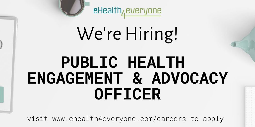 eHealth4every1's tweet photo. Urgent Role!
Engagement and Advocacy Officer
He/She will provide a critical interface between ehealth4everyone, government agencies/organizations, project stakeholders and support a broad range of internal/external stakeholder engagement.
Visit https://t.co/pZ7nhQuAjO to apply https://t.co/X7CXGipCB2