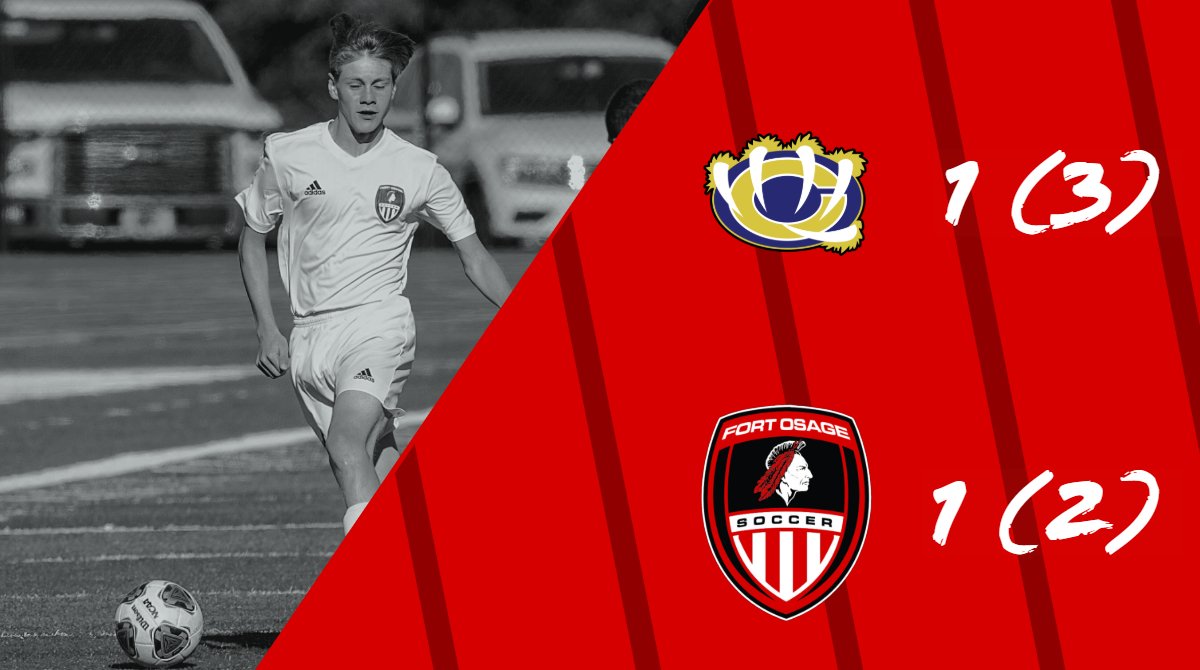 FortOMensSoccer's tweet photo. I LOVE this team, and how hard they fight.  My heart breaks that we are so close, but come up short.  GREAT GAME BOYS!!!

Fort: 1
William Chrisman: 1

Chrisman wins in PK shoot-out 3-2.

Goal: Dylan Stillwell
Assist: Angel Cornejo.

@AlthausEJC @ZinkeEJC @KCStarHS @KFOI_News https://t.co/QmqsyDZ0t4