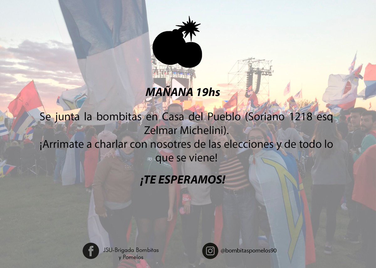 MAÑANA ‼️‼️‼️
Nos juntamos a las 19 hs en Soriano 1218. 
¡Redoblar es la consigna!
#MartinezPresidente