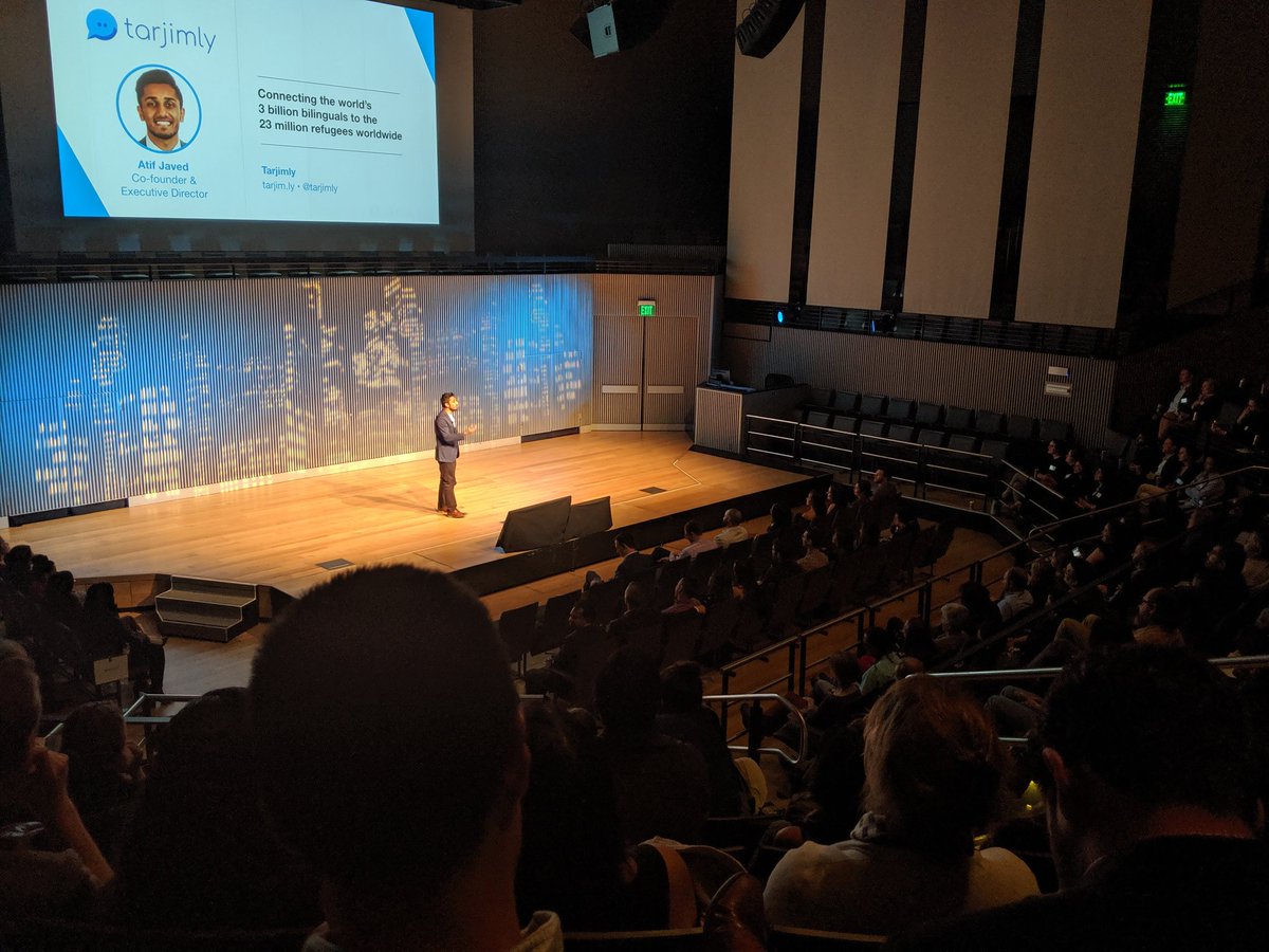 wearerootid's tweet image. Connecting the world&apos;s 3 BILLION bilinguals to the 23 MILLION refugees worldwide @Tarjimly &quot;at least people will judge you after they hear you vs. after they see you.&quot; @FullCircleFund it means translate...#FCFUNITE thank you Atif!