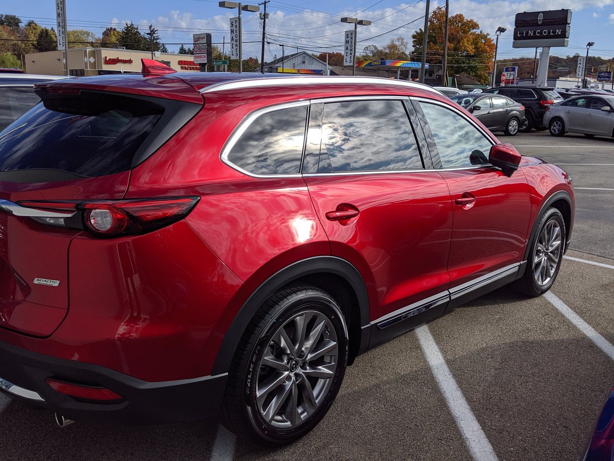 Congratulations to Jeff from Irwin!  He drove home the Mazda CX-9 Grand Touring in Soul Red Crystal Metallic!  This paint color is a work of art!  Thanks, Jeff!
#SmailMazda
#DriveYourDreams #Mazda #CX9 #SoulRedCrystalMetallic #3rdRow #Turbo #VentilatedSeats #HeadsUpDisplay #Irwin