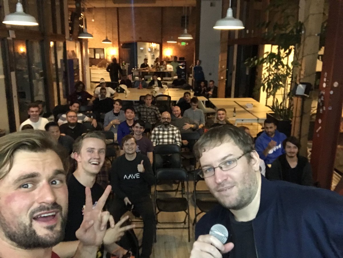 OKDunc's tweet photo. It’s a @meta_cartel @GetMosendo @AaveAave @AudiusProject meetup... it’s also a @itsDAO_JamesDAO meetup!!
#JamesDAO https://t.co/uqAd5kkfdM