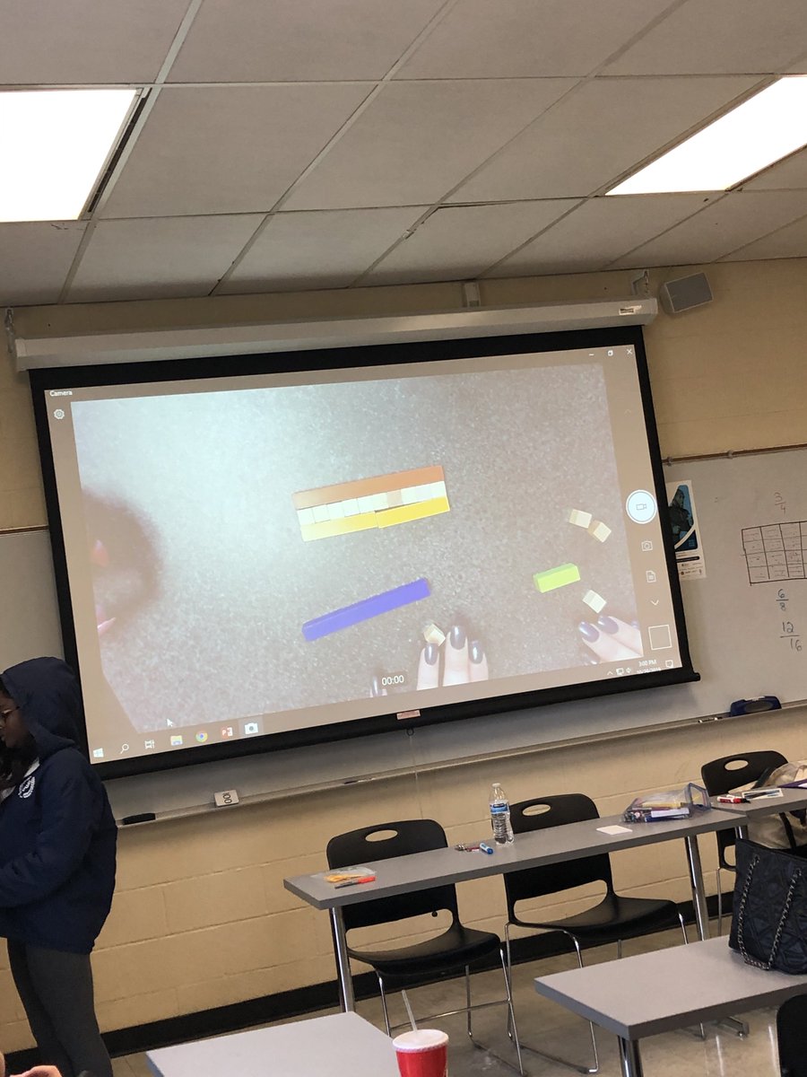 drwsalem's tweet photo. "I am not doubting your answer, but I need to see it to be sure" is what one PST told her group while exploring fractions concepts in class today with square tiles, colored counters, tangrams, and cuisenaire rods. I have amazing @UofM_ELED  students. #mathisfun #mathEd https://t.co/jlBc0c6ULo