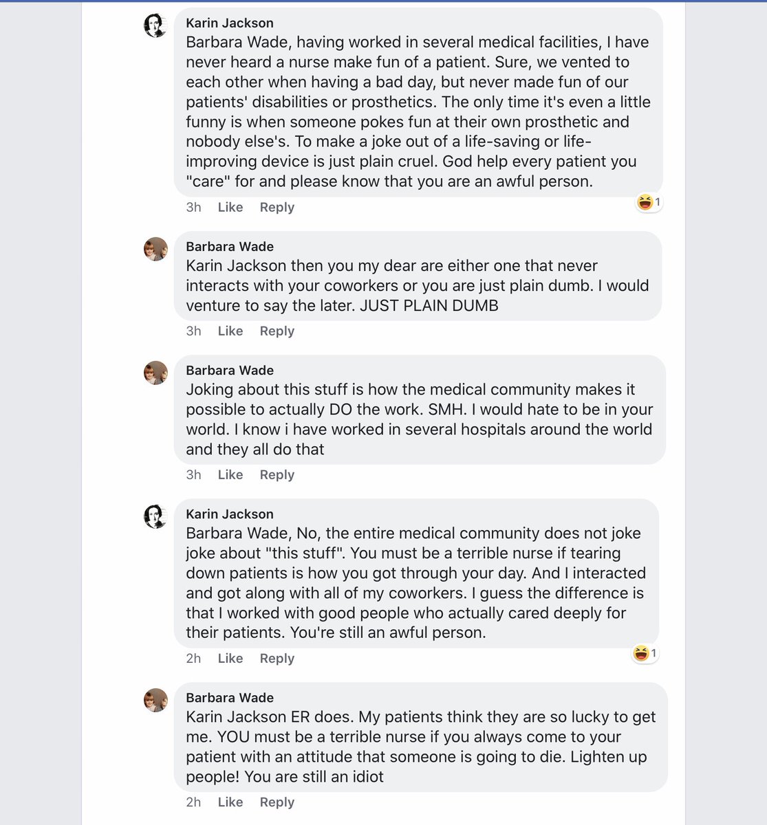 Empoweringpts9's tweet photo. More disturbing abt #Ostomies from medical community. These ppl are publicly using being an RN as reason they’re “allowed” to laugh abt an #ostomy.
(Attaching 4 public comment photos of the many times this person has said they’re allowed & we need to laugh)#OstomyIsNotATragedy https://t.co/xkidZc4tga