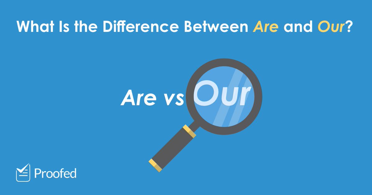 Proofed_Inc's tweet photo. 'Are' and 'our' sound similar when spoken, which can be confusing if you need to use them in writing. Find out how to use these terms correctly on our blog.
https://t.co/zhD9yL2llz
#Proofed #Writerscommunity #Writing #Writer #Proofr https://t.co/lmH81pVaxO