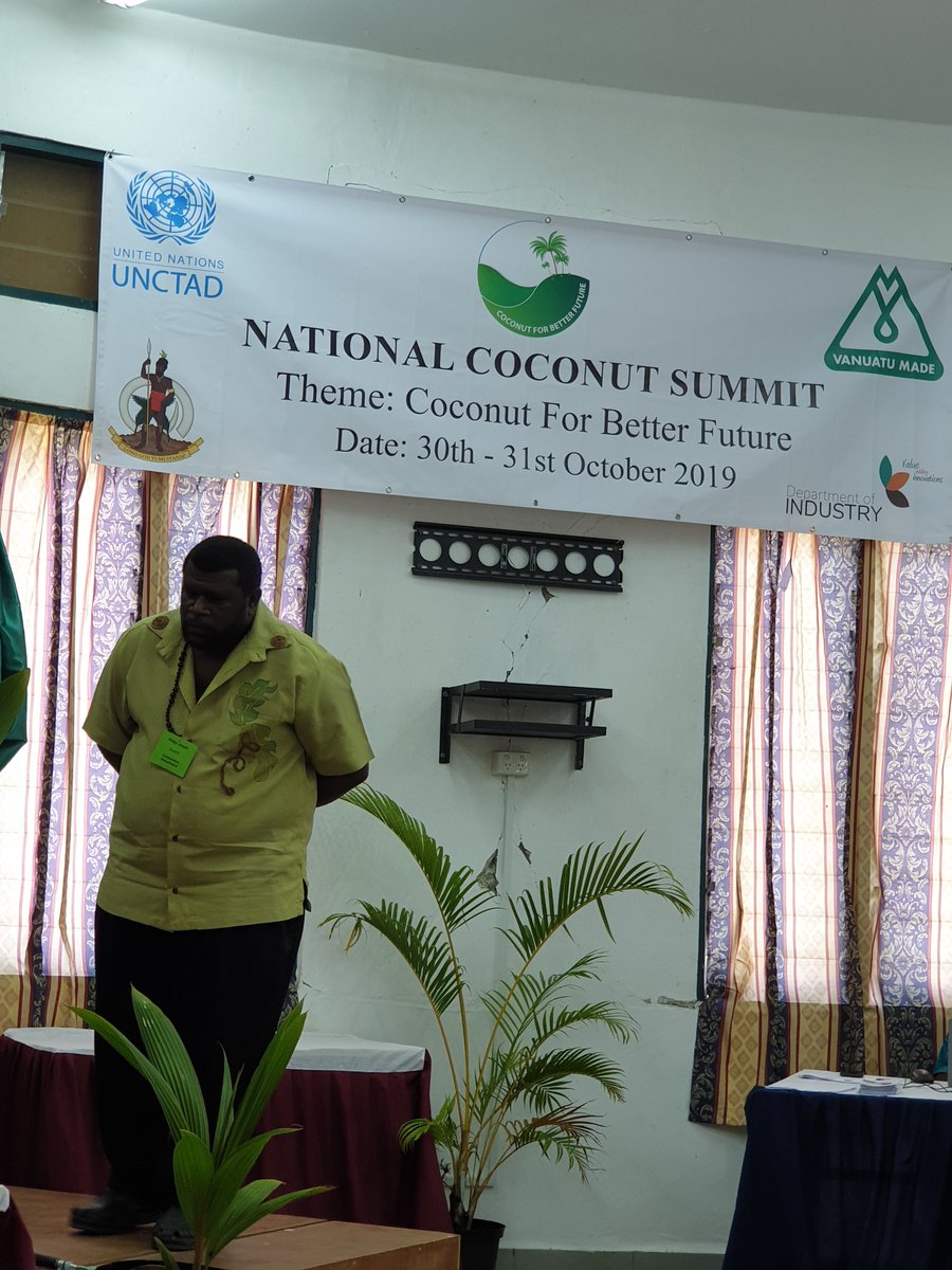 Sumbuea's tweet photo. Vanuatu Coconut Summit - what is the future of coconut trees and coconut products in Vanuatu? https://t.co/z1jhO7YCgZ