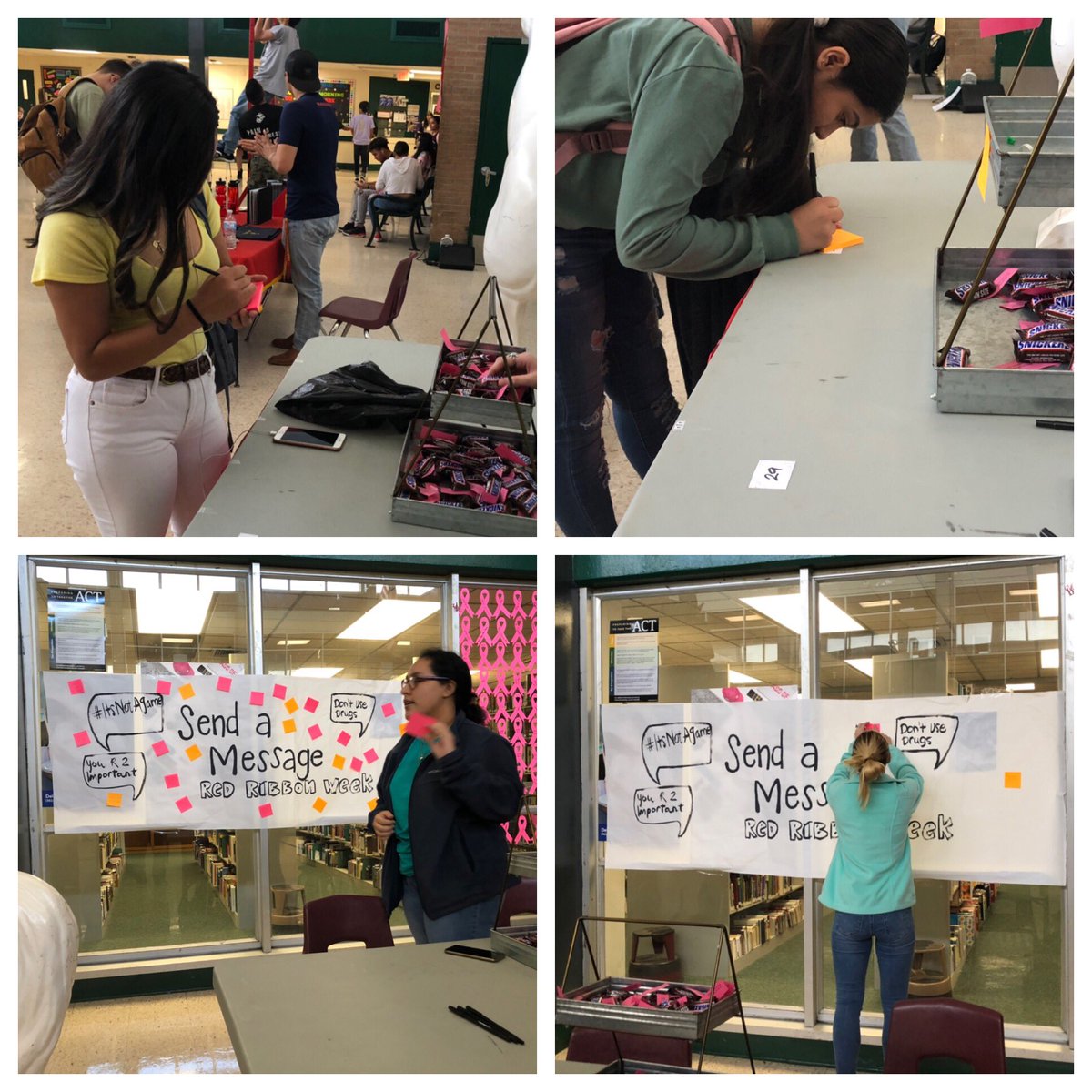 kingstudentco's tweet image. Red Ribbon Week at #OurKINGdom #SendAMessage #ItsNotAGame @RKHSKingTeam @TASC_StuCo @NatStuCo @redribbonweek