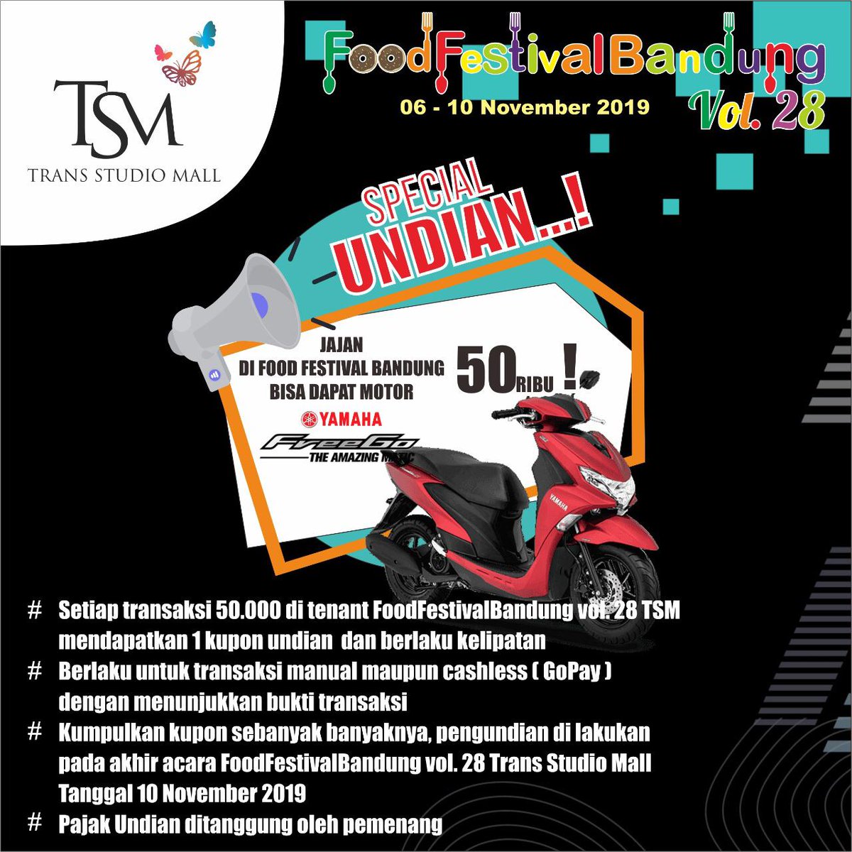 infobdg's tweet photo. Come and join culinary event, #FoodFestbdg Vol. 28! Akan ada banyak kuliner yang memanjakan lidah &amp; perut taruwit lho di sini. Jangan sampai kelewat event ini ya! Info: @Foodfestbdg https://t.co/vHW1TZCdGF