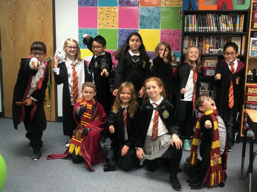 mdavilacorey's tweet photo. Today was Favorite Book Character" day -- in my class, we had an "obvious" winner!! @CoreyFADL @jk_rowling https://t.co/0fdLD9oXTN