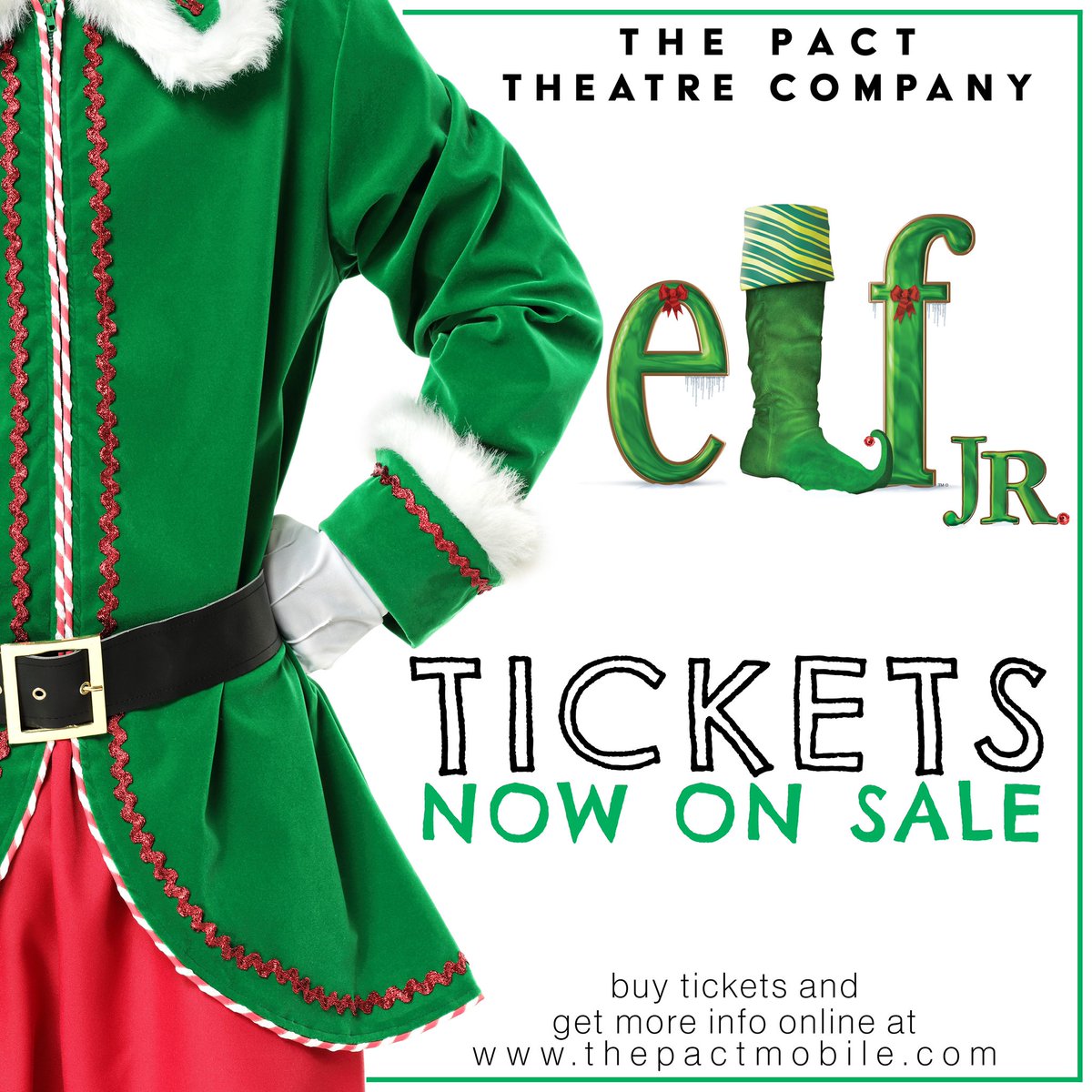 thePACTmobile's tweet image. Tickets for Elf are now available online!